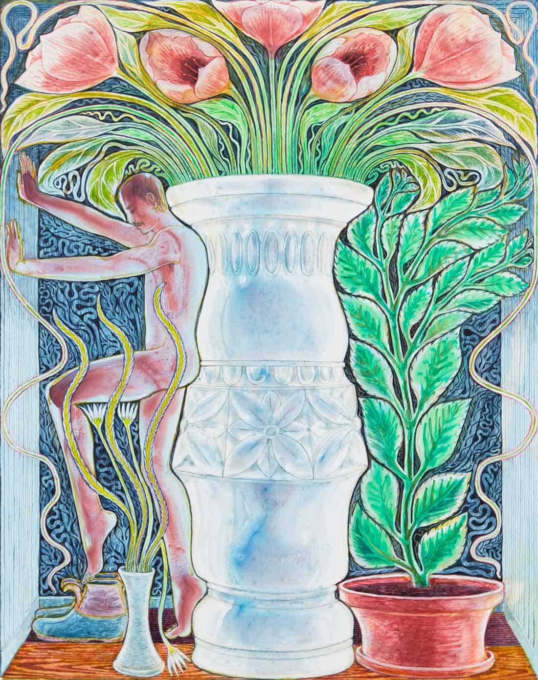 Bryan Rogers, Boots On, 2026, Acrylic on panel, Huxley-Parlour