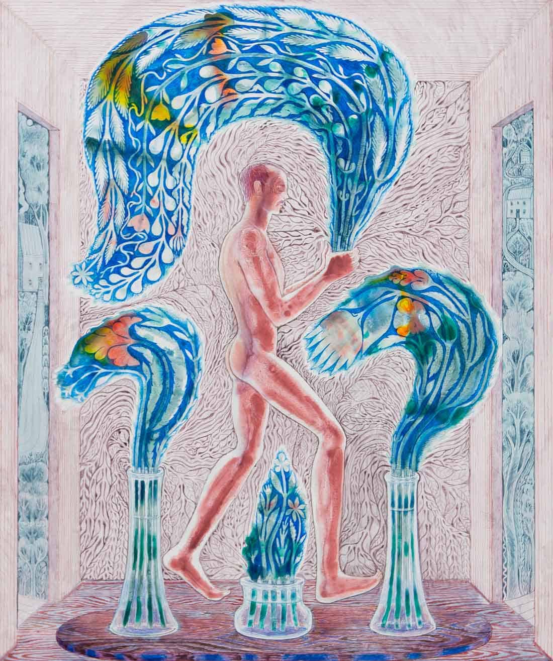 Bryan Rogers, Bringer, 2026, Acrylic on panel, Huxley-Parlour