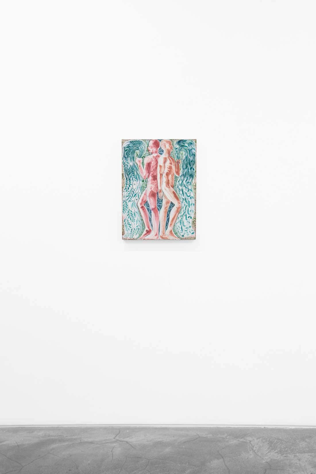 Bryan Rogers, Duel, 2026, Acrylic on panel, Huxley-Parlour