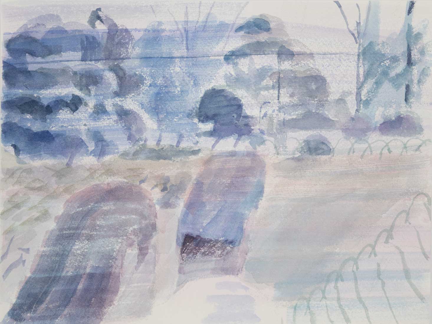 Yoora Lee, Mom and Dad, 2025, Watercolour on paper, Huxley-Parlour