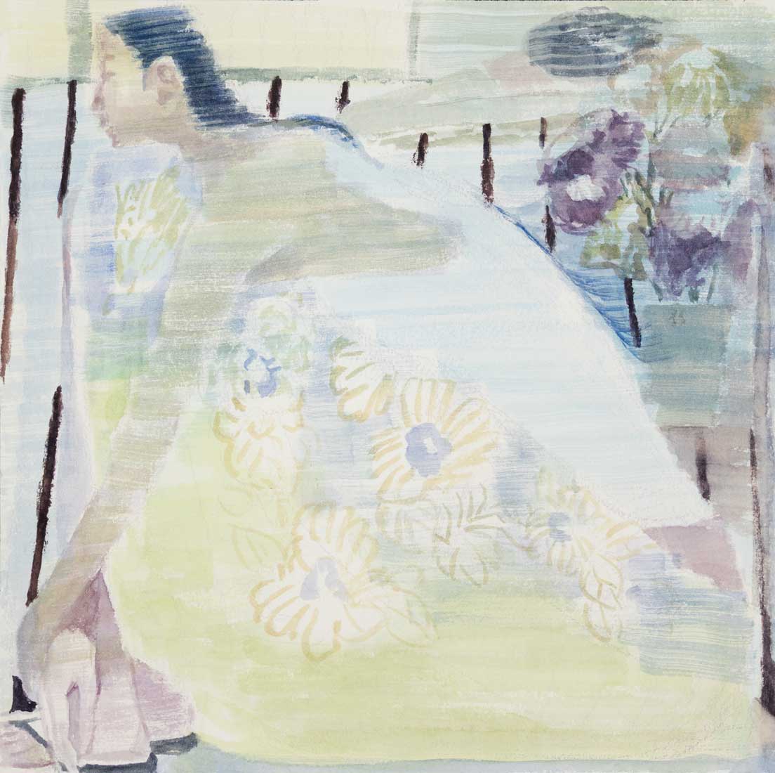 Yoora Lee, Sunday Afternoon, 2025, Watercolour on paper, Huxley-Parlour