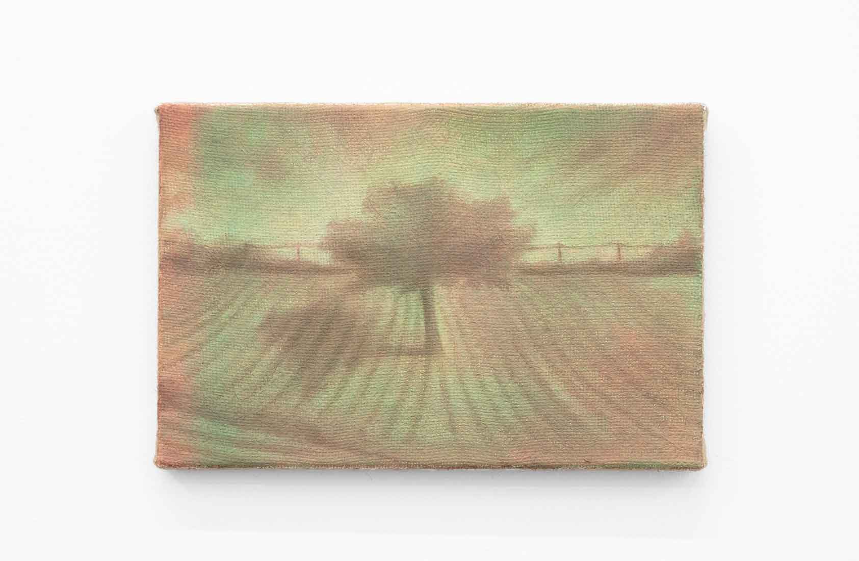 Megan Menzies, Middle, 2026, Oil on jute