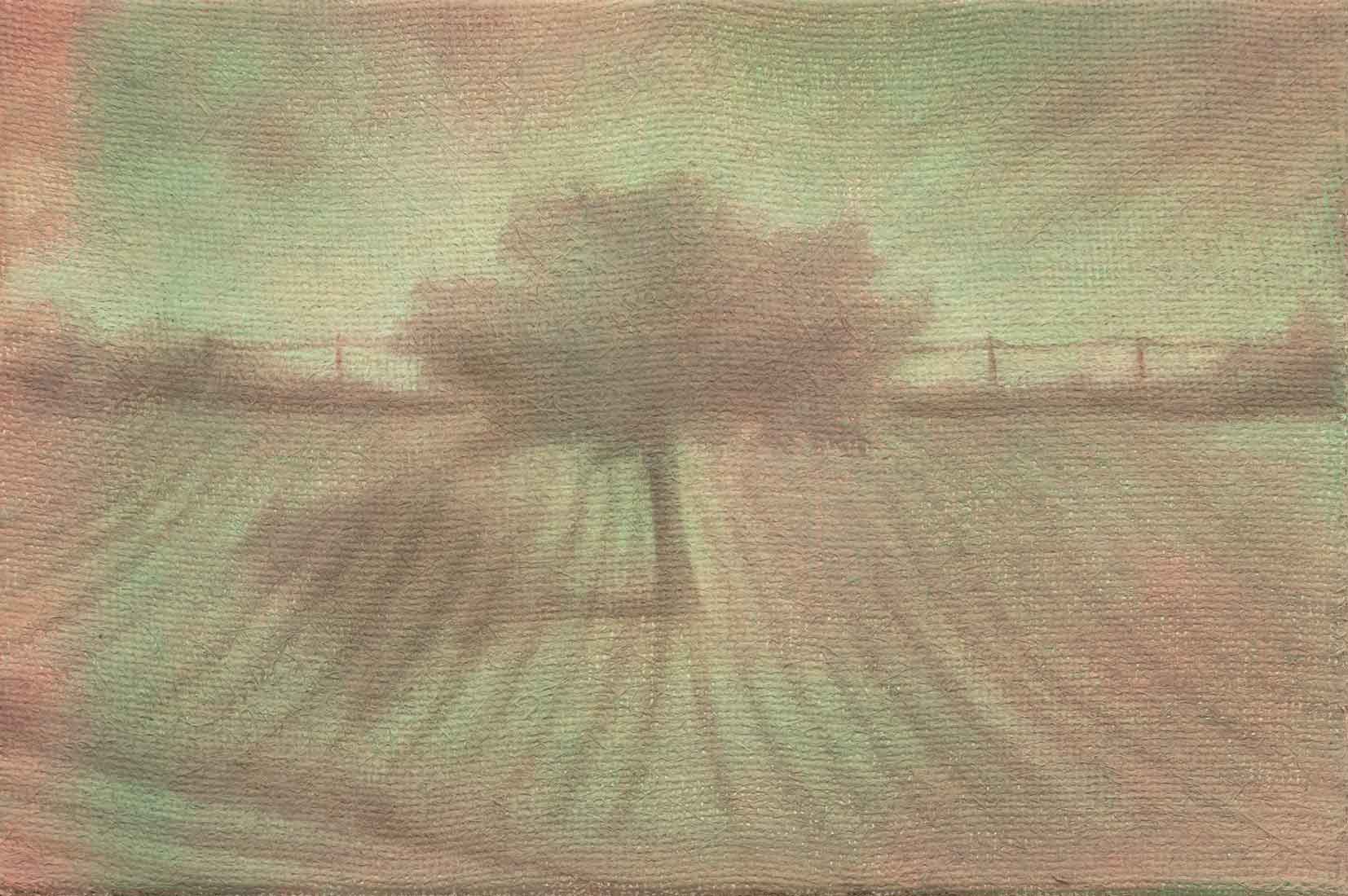 Megan Menzies, Middle, 2026, Oil on jute