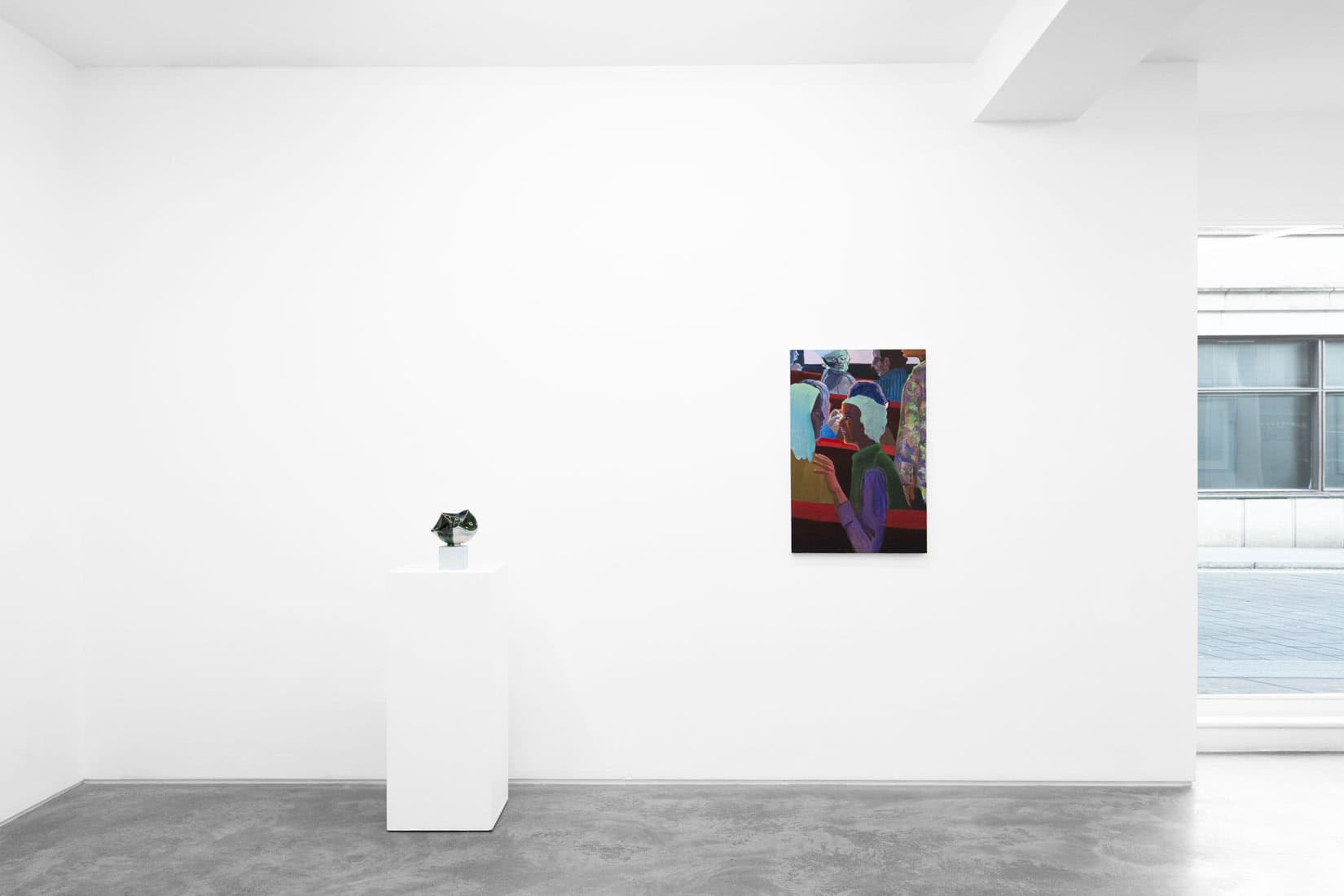 Installation image of 'The Northeast Corridor' group exhibiton at Huxley-Parlour gallery in London.