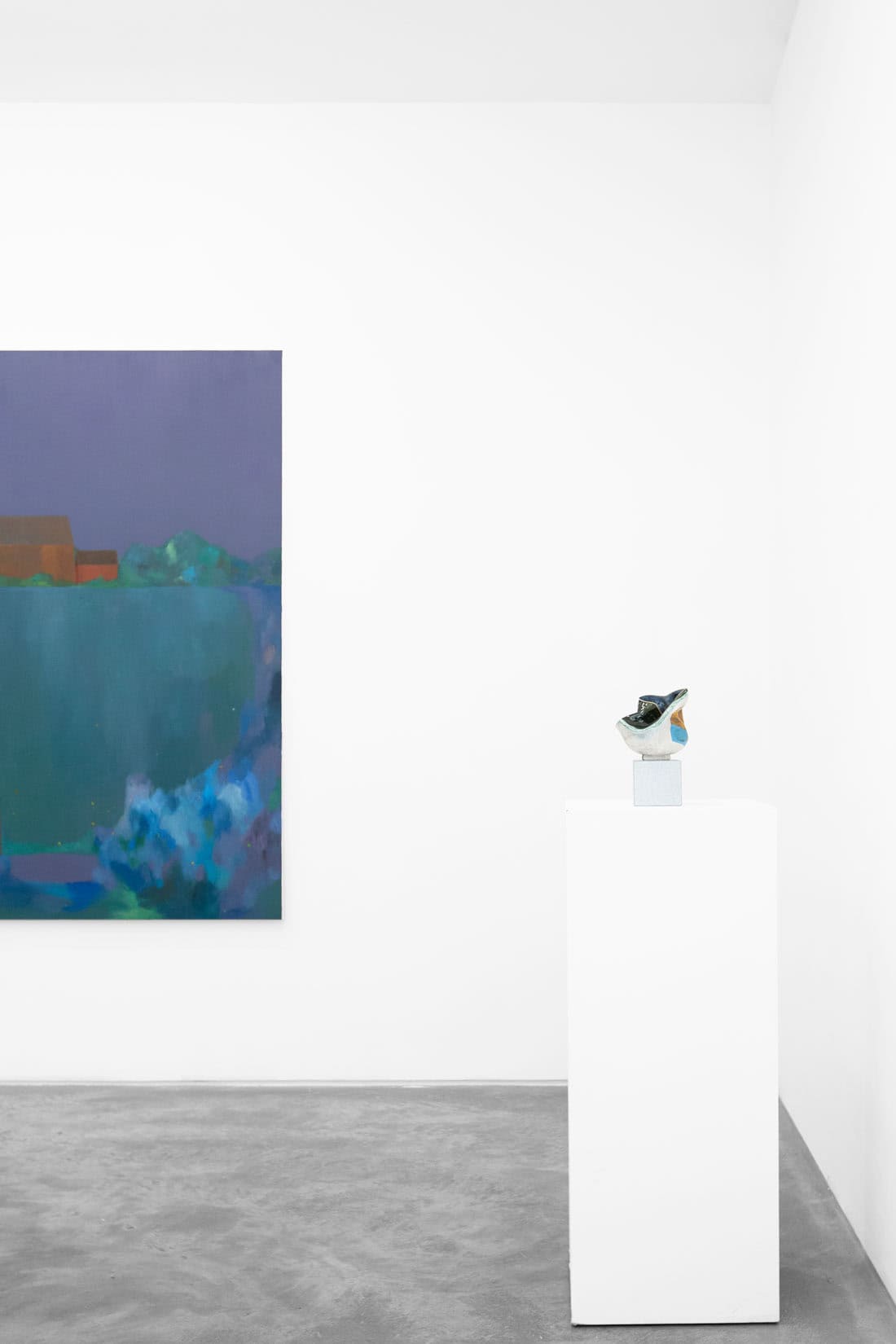 Installation image of 'The Northeast Corridor' group exhibiton at Huxley-Parlour gallery in London.