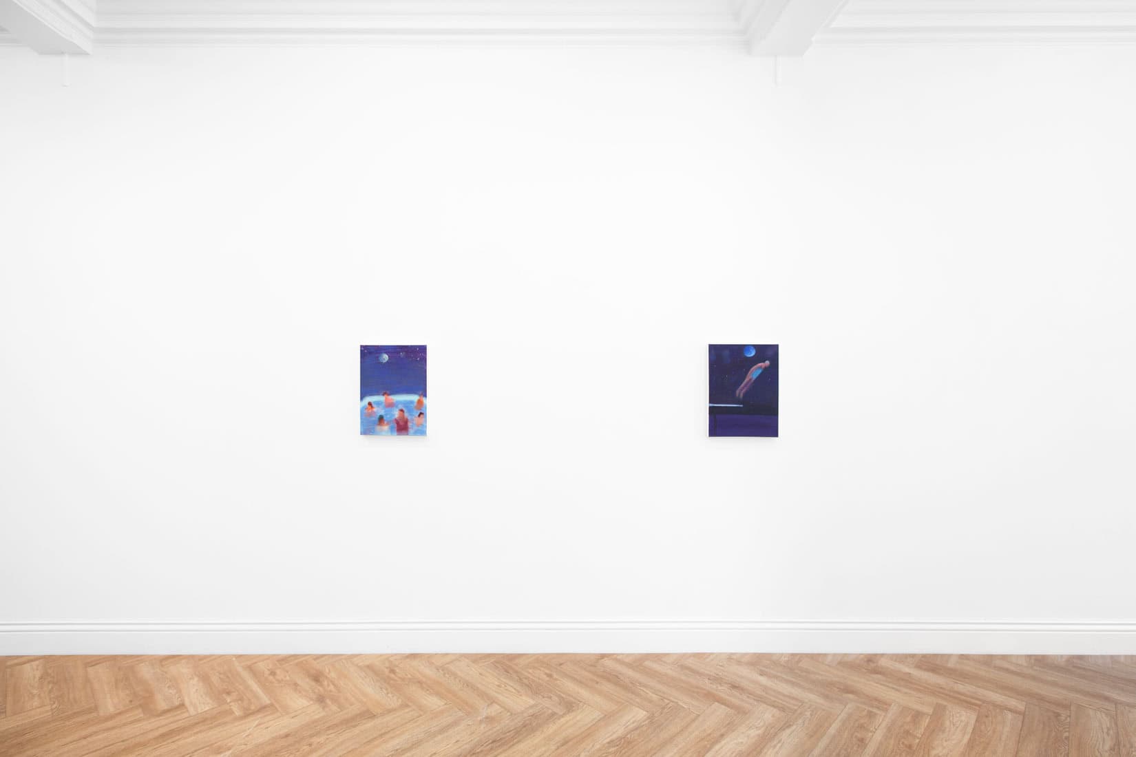 Installation image of 'The Northeast Corridor' group exhibiton at Huxley-Parlour gallery in London.