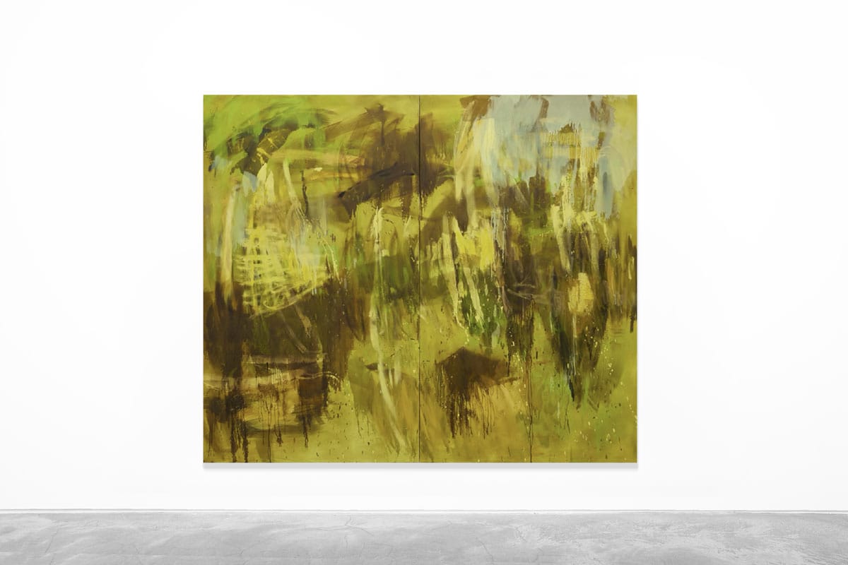 Catherine Long, Evocation of spirit, 2023, Oil, Ground granite and quartz on canvas