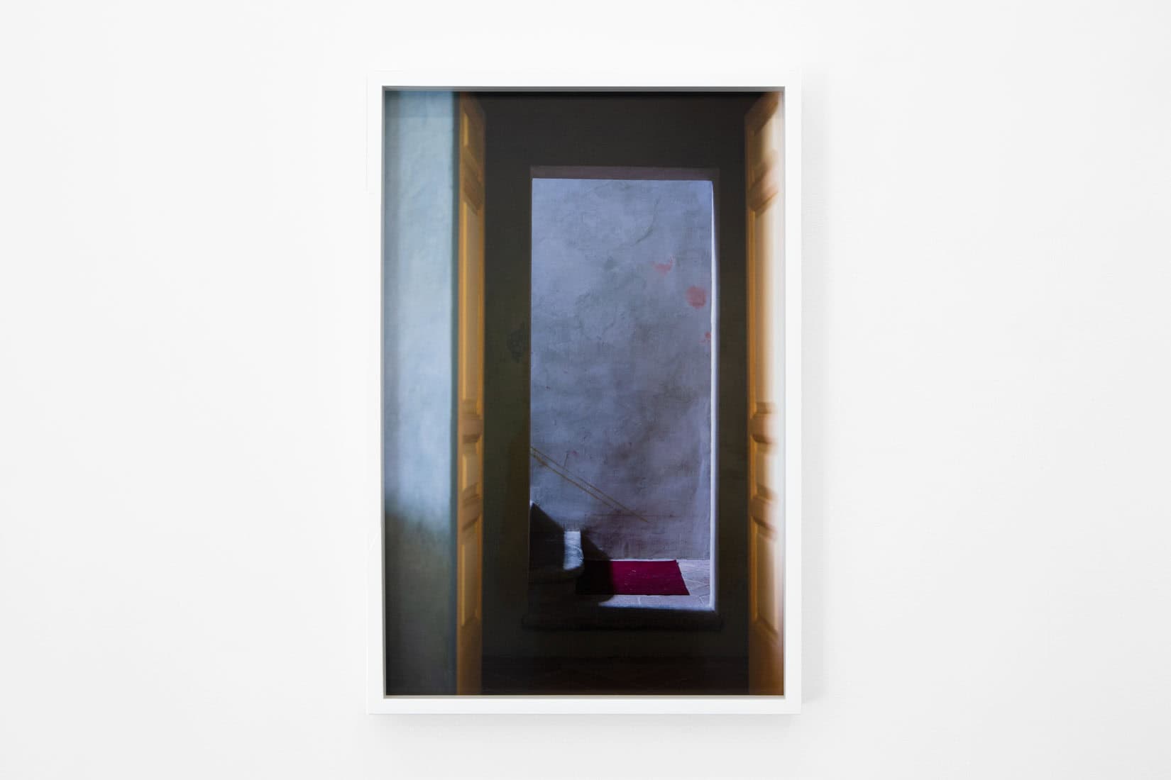 Photo of a dimly lit doorway.