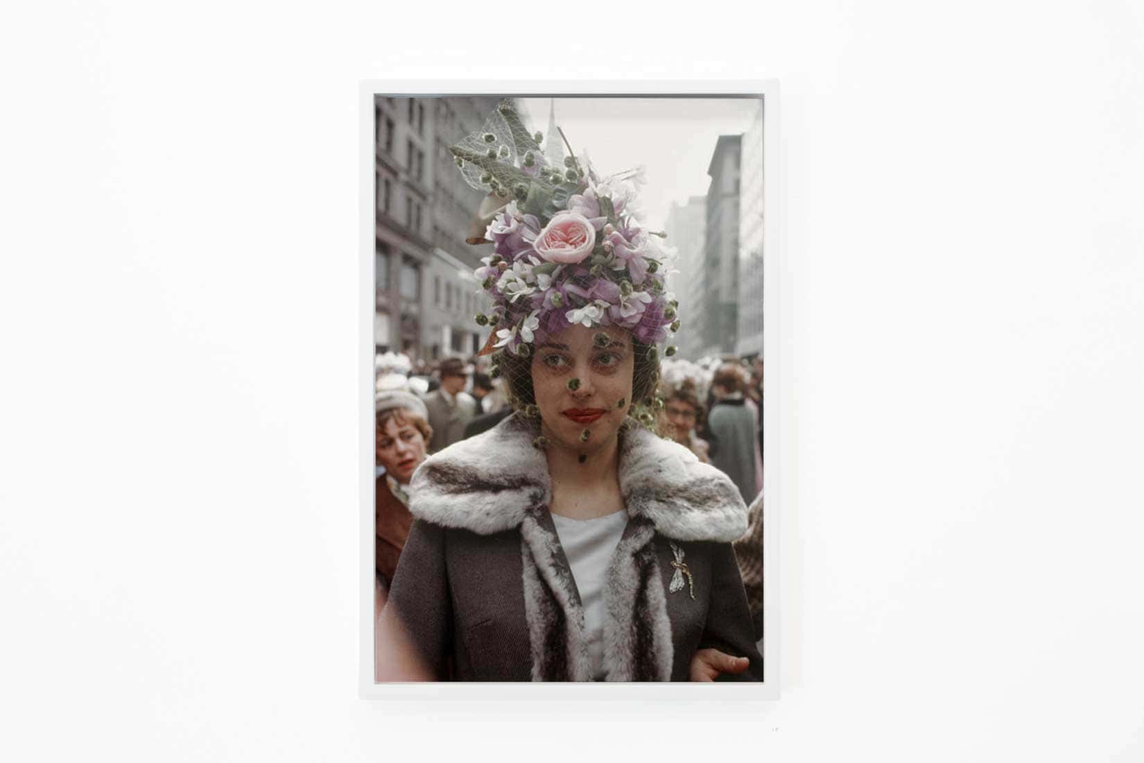 Photo of a woman with flowers in her hair.