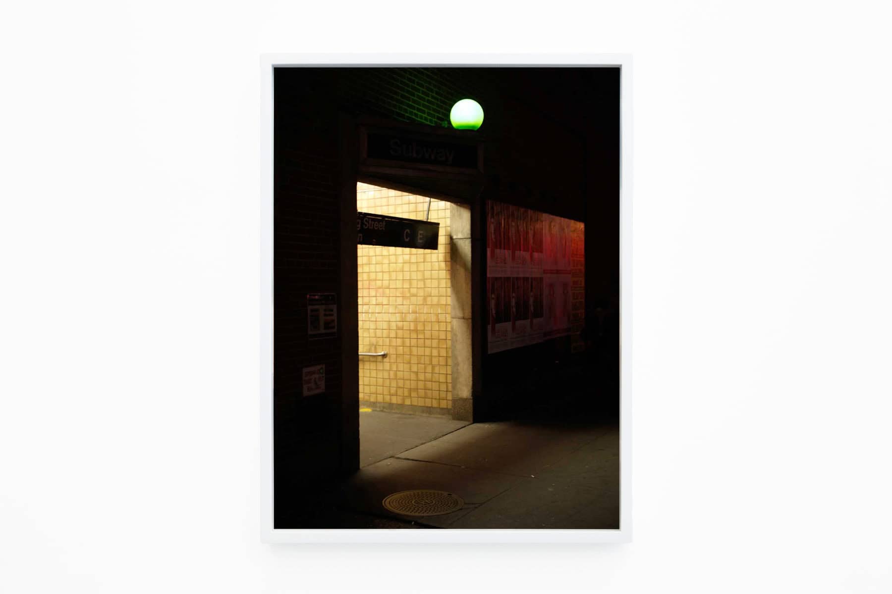Photo of a subway entrance in New York.