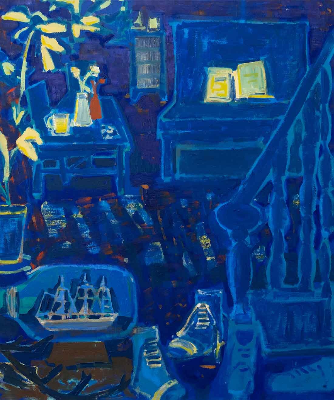 Allison-Gildersleeve,-Ship-in-a-Bottle,-2025,-Oil-and-acrylic-on-canvas,-Huxley-Parlour