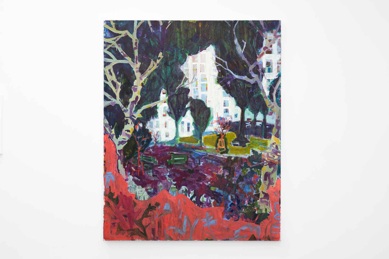 Allison-Gildersleeve,-White-Elephants,-2024,-Oil-and-acrylic-on-canvas,-Huxley-Parlour