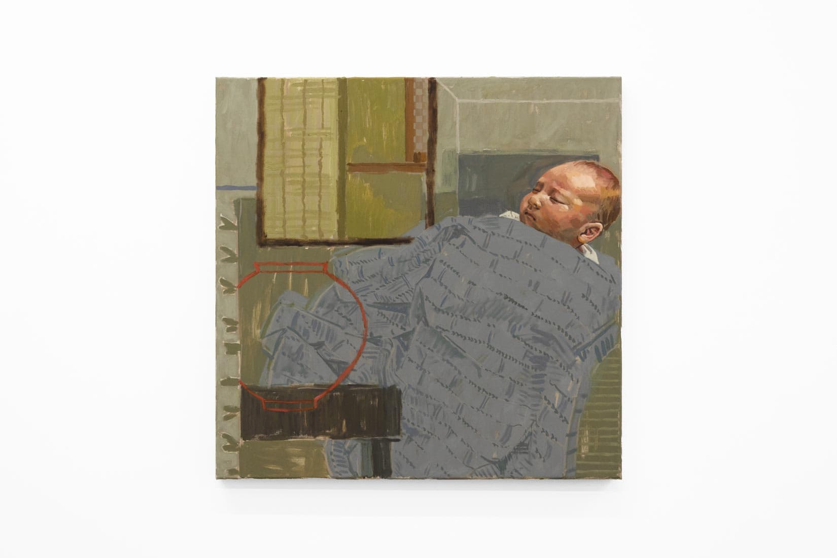 Baby with Moonjar, 2026, Oil on linen, Huxley-Parlour