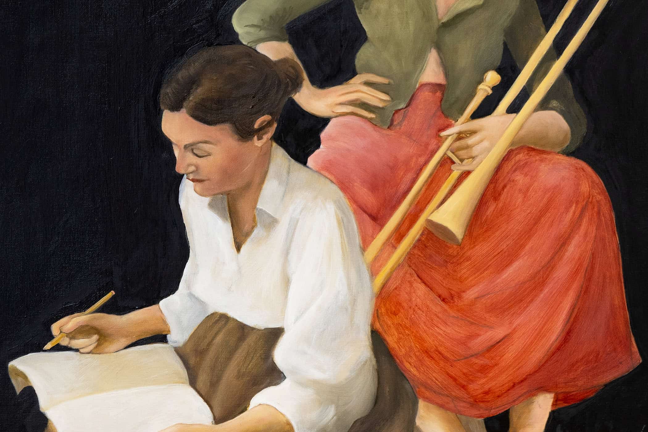 web banner - Beau Gabriel, The Pierides, 2026, Oil on canvas, Huxley-Parlour