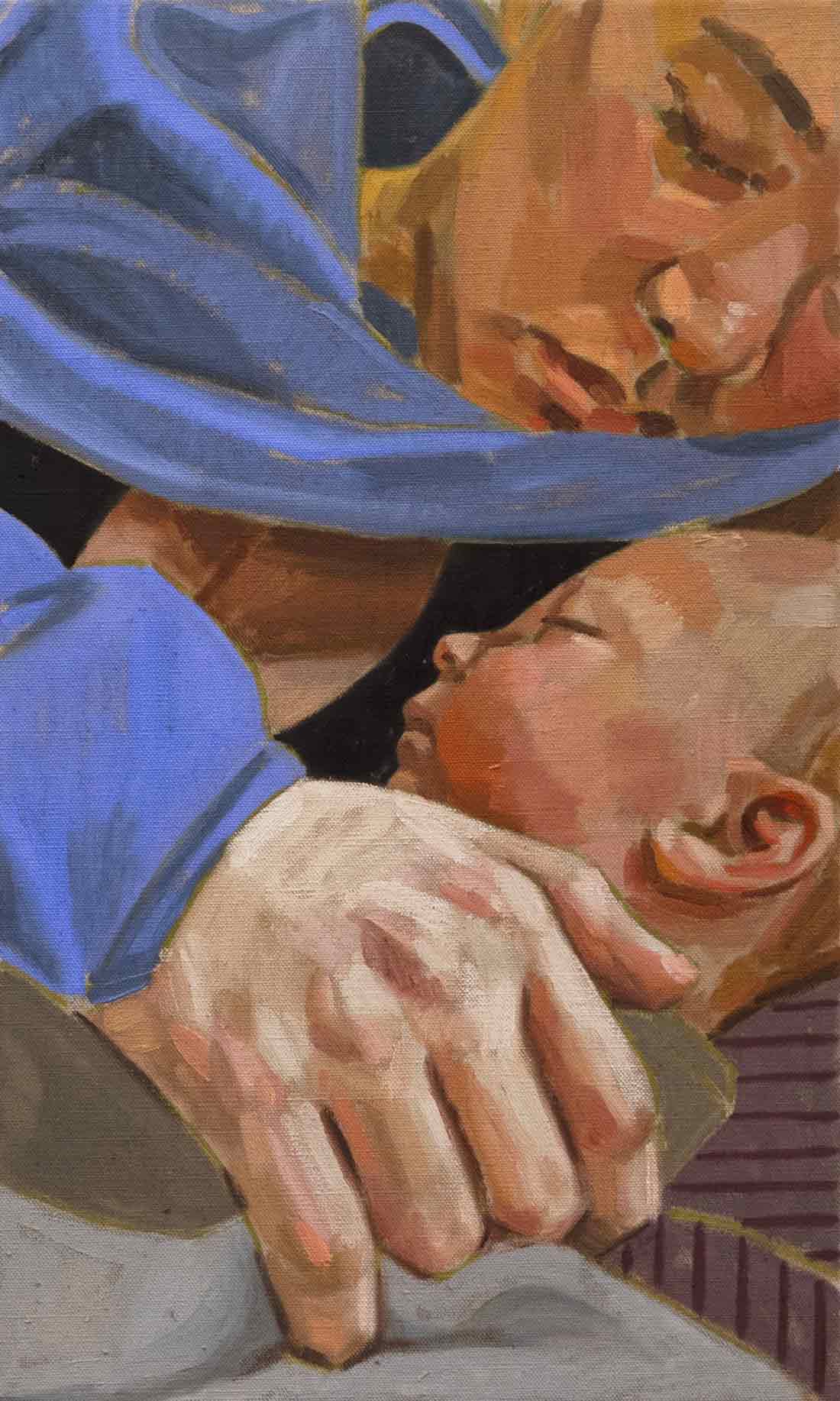 Cradled 3, 2026, Oil on linen, Huxley-Parlour