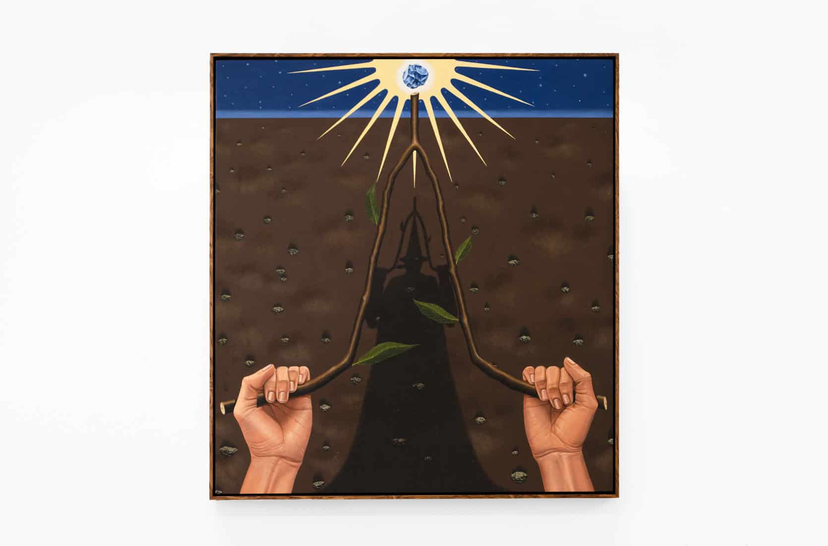 Dittmar Viane, The Dowser, 2026, Oil on panel, Huxley-Parlour