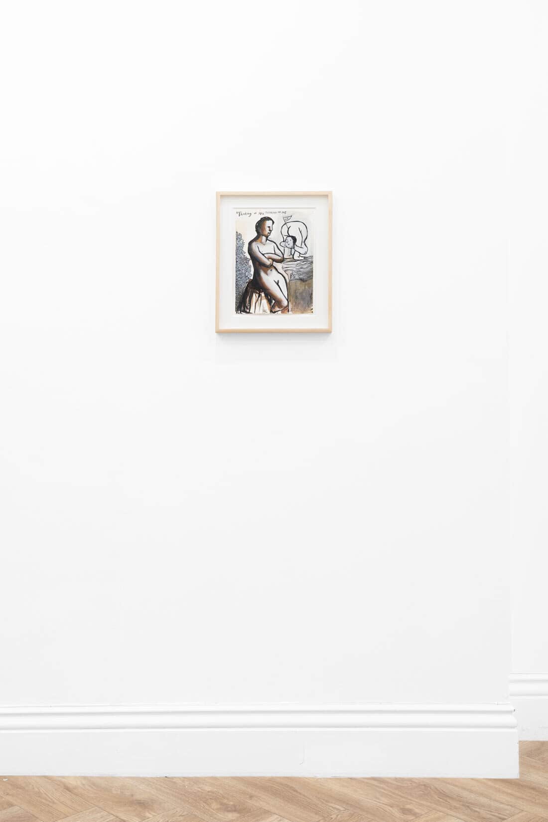 Framed - Nicole Eisenman, Thinking of You, Thinking of Me, 1995, Watercolour and gouache on paper, Huxley-Parlour