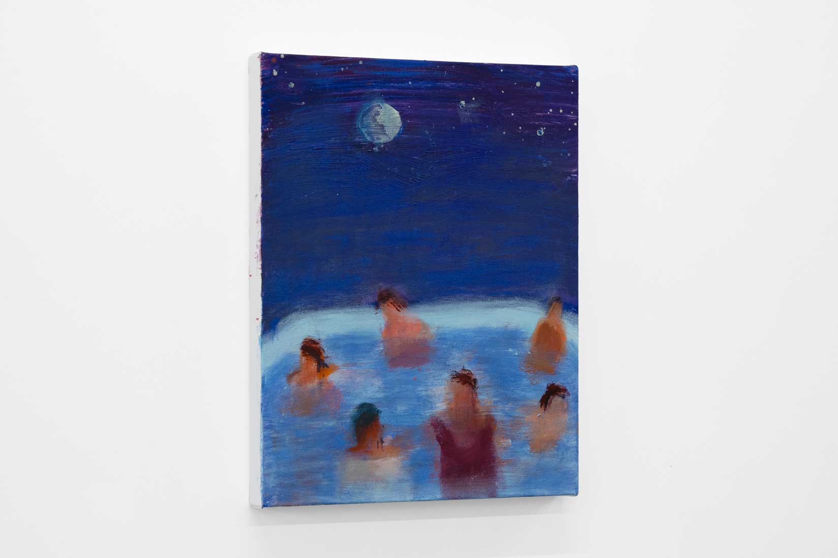 Katherine Bradford, Small Pool Under the Moon, 2025, Acrylic on canvas, Huxley-Parlour