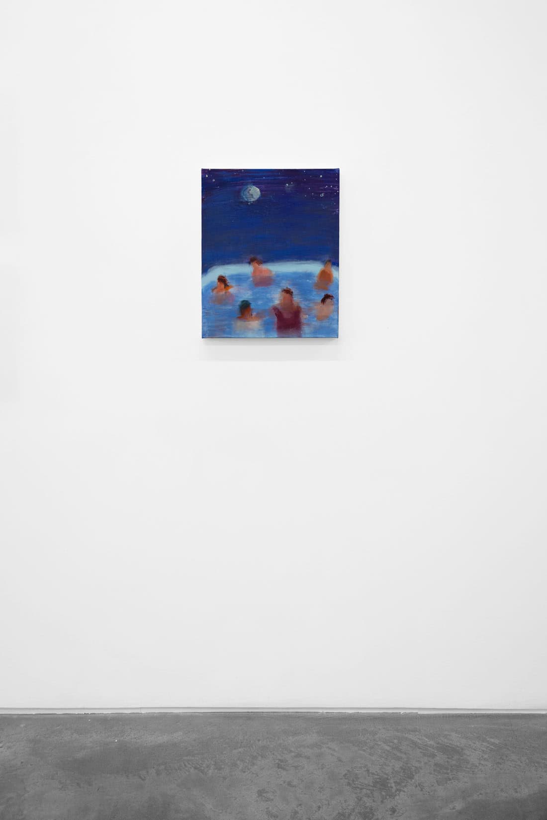 Katherine Bradford, Small Pool Under the Moon, 2025, Acrylic on canvas, Huxley-Parlour