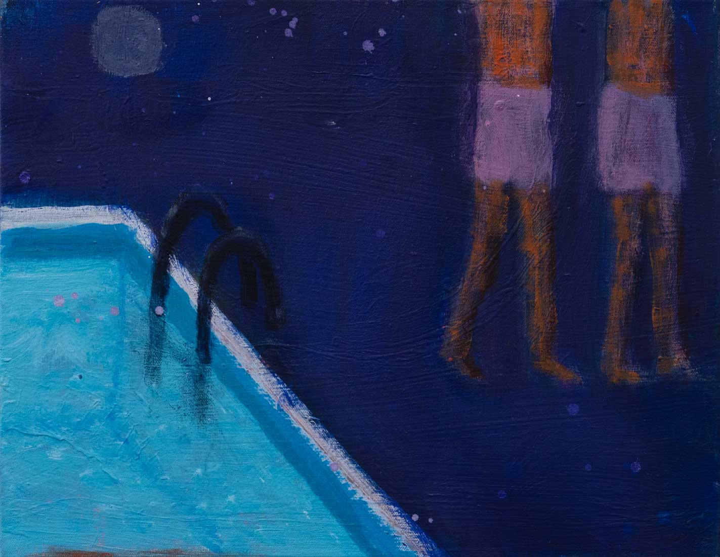 Katherine Bradford, Legs by the Pool, 2025, Acrylic on canvas, Huxley-Parlour