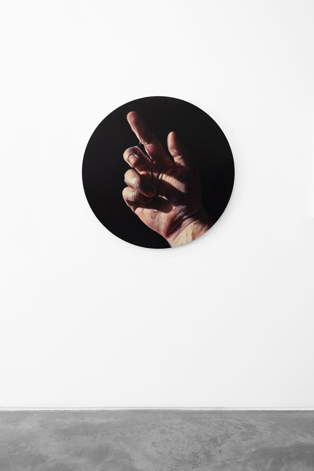 Lydia Pettit, Doubting Thomas, 2024, Oil on wood panel, Huxley-Parlour