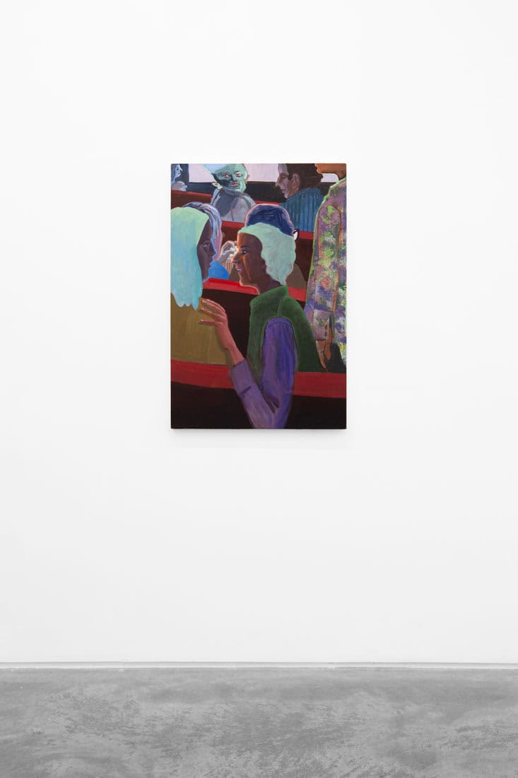 Mala Iqbal, Audience, 2024, Oil on canvas, Huxley-Parlour