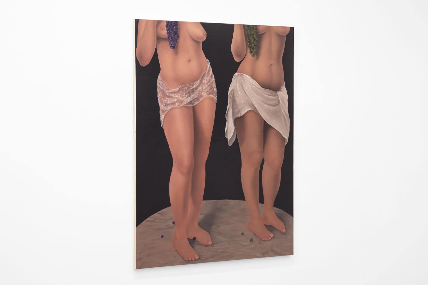 Natalia Gonzalez Martín, We Have Crowns Which Your Eyes Cannot See, 2024, Oil on panel, Huxley-Parlour