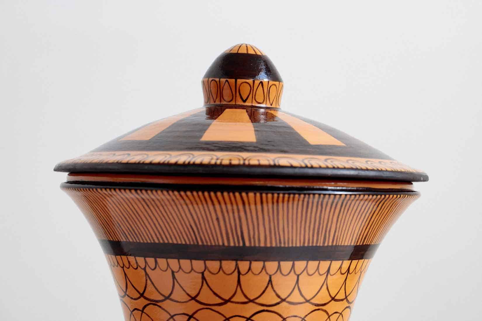 Roberto Lugo, What Had Happened Was: Selena, from the Orange and Black series, 2024, Stoneware, glaze, Huxley-Parlour