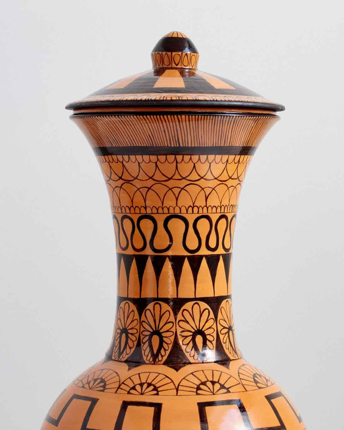 Roberto Lugo, What Had Happened Was: Selena, from the Orange and Black series, 2024, Stoneware, glaze, Huxley-Parlour
