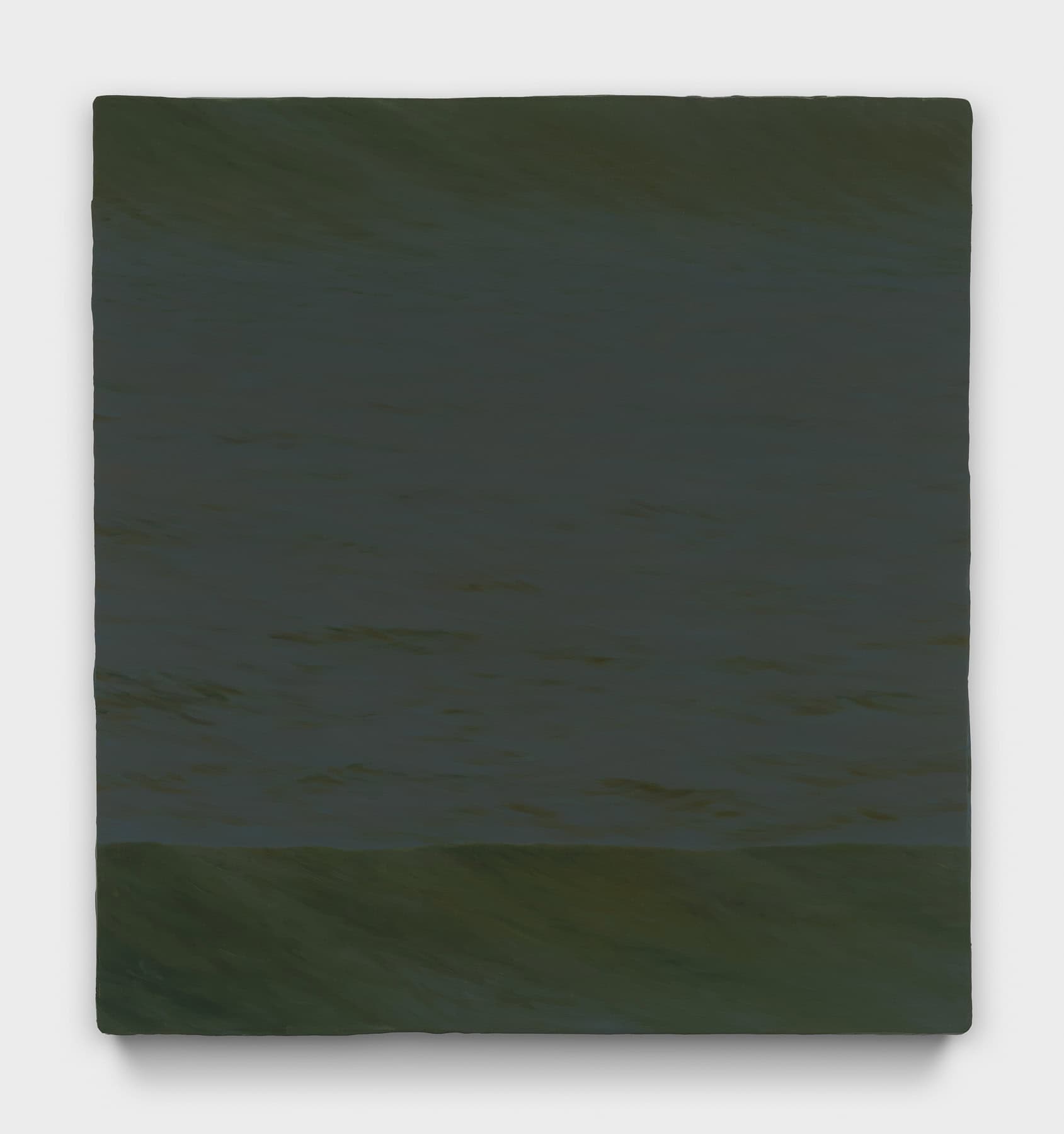 Painting of a dark ocean wave with no horizon.