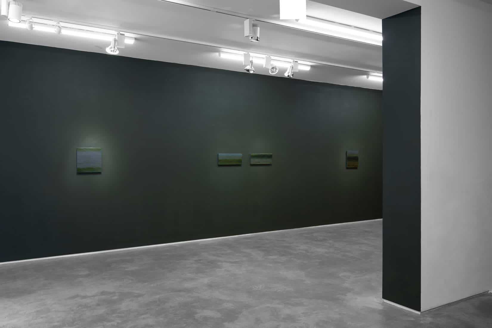 Install of Sarah Schlesinger exhibition 'Sight Line' at Huxley-Parlour gallery.