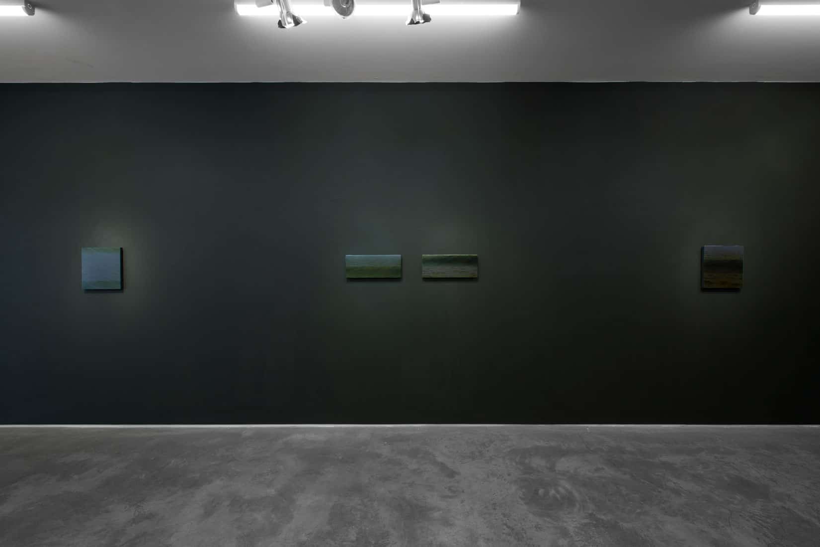 Install of Sarah Schlesinger exhibition 'Sight Line' at Huxley-Parlour gallery.