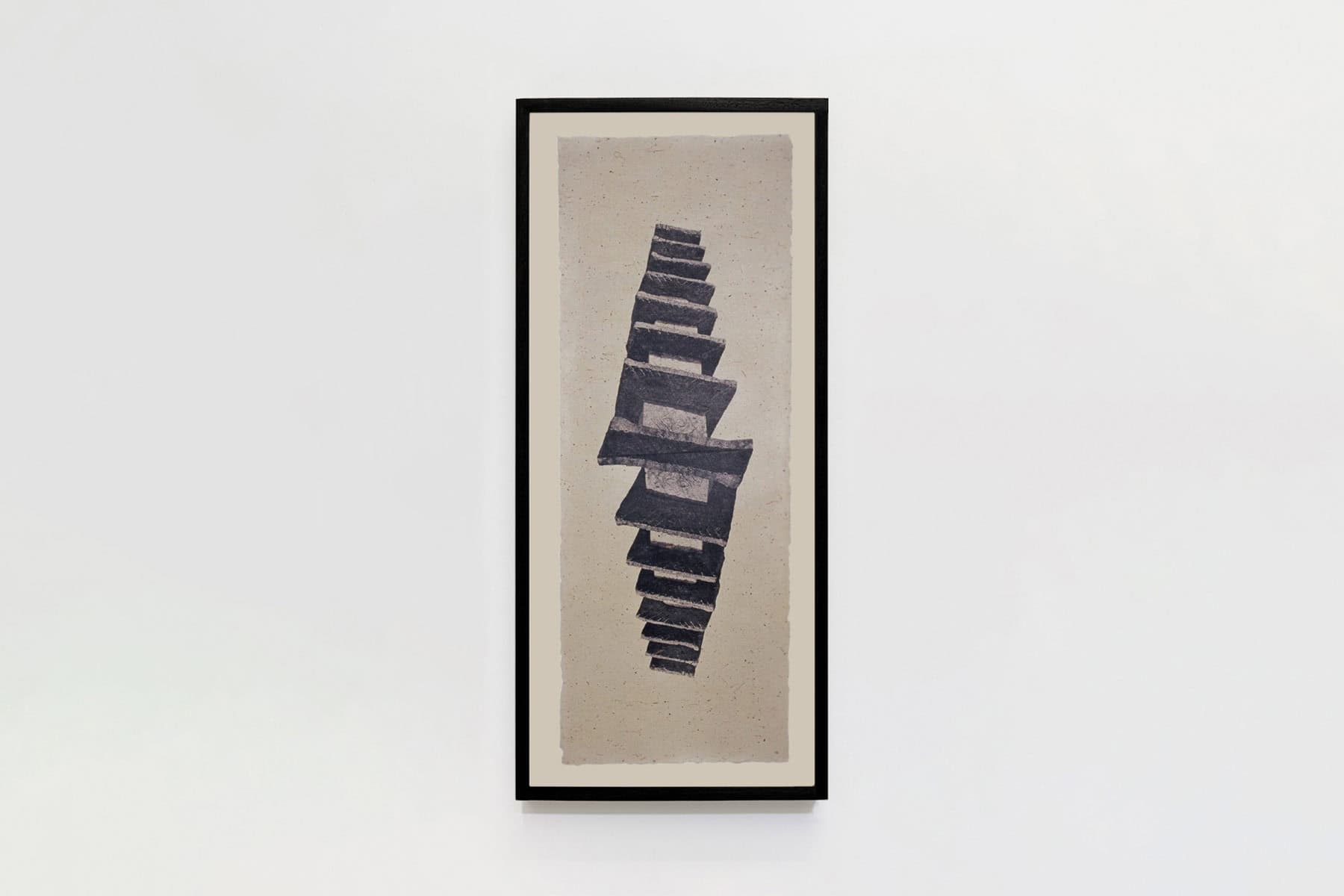Black and white manipulated image of a pagoda.